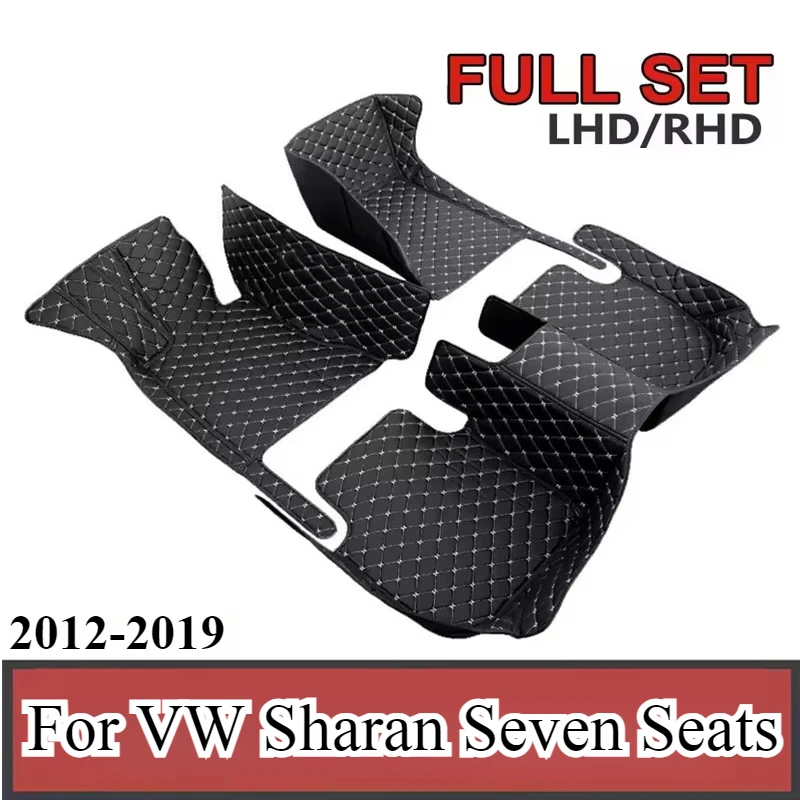 

Автомобильные коврики для Volkswagen Sharan Seven Seats 2012 2013, 2014, 2015, 2016, 2017, 2018, 2019, автомобильные подушечки для ног на заказ