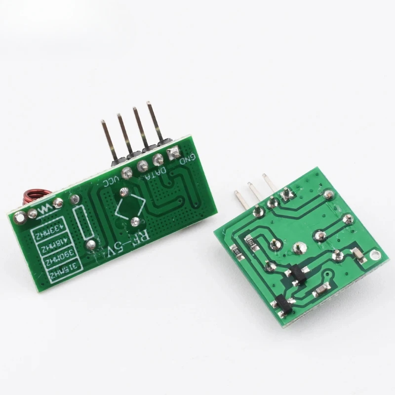 Módulo Transmissor Sem Fio RF 433Mhz 315MHZ e Kit Receptor DC 5V Módulo Sem Fio 315 433 Mhz Kit Eletrônico DIY