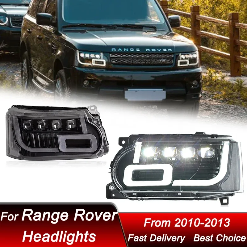 

Поп-стайлинг автомобилей фары для Land Rover Range Rover Sport 10-13 матричные фары в сборе обновление объектива проектора аксессуары Ki