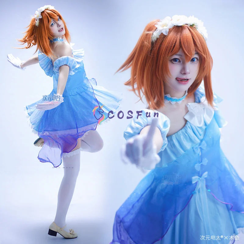 

Аниме LOVELIVE! Honoka Kousaka Косплей Костюм Лолита Платье Для Хэллоуина Рождество Ролевые Игры Женщины COSFun