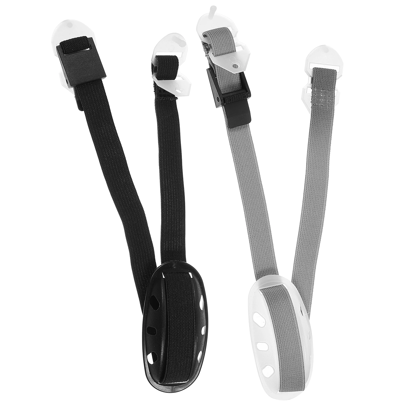 

2 pcs Hard Hat Chin Strap Black Grey Adjustable Elastic Harness Accessories Safety Protection Labor Supplies