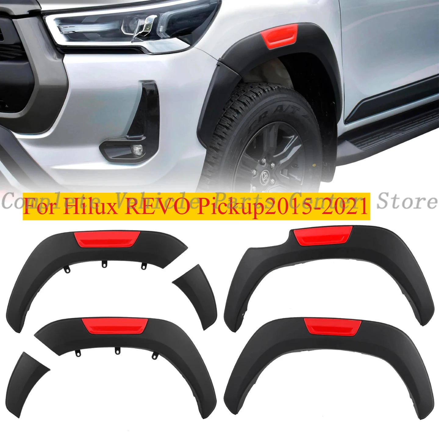 

High Quality Car Stickers For Hilux REVO Pickup Off Road Wheel Hub Modification 2015-2021 Auto Decoration