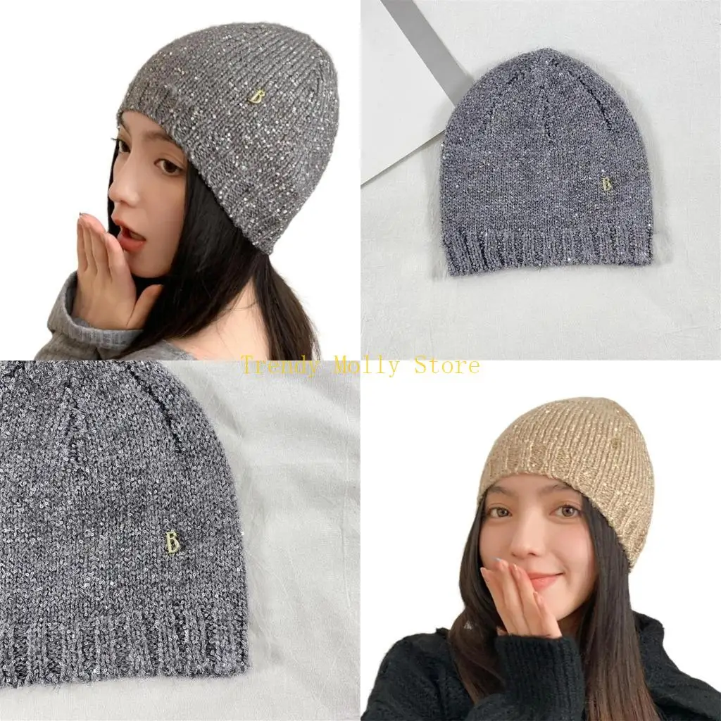 

N5KB Модная шляпа с блестками Шляпа с черепом Модная крутая привлекательная регулируемая вечерние унисекс шляпа со сверкающими