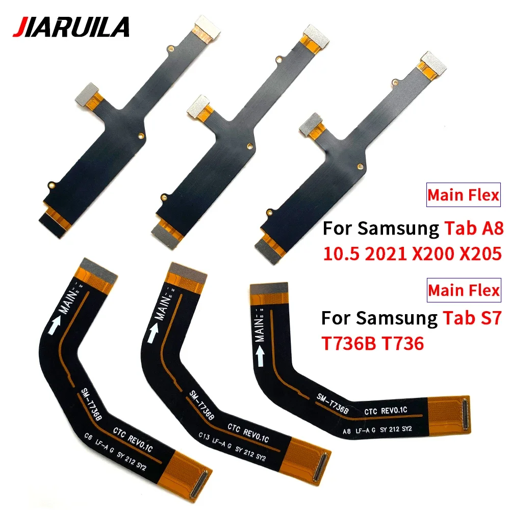 10PCS LCD Display Motherboard Connector Flex Cable For Samsung Tab A7 10.4 2020 T500 T505 A8 10.5 X200 X205 S7 T736 T738B