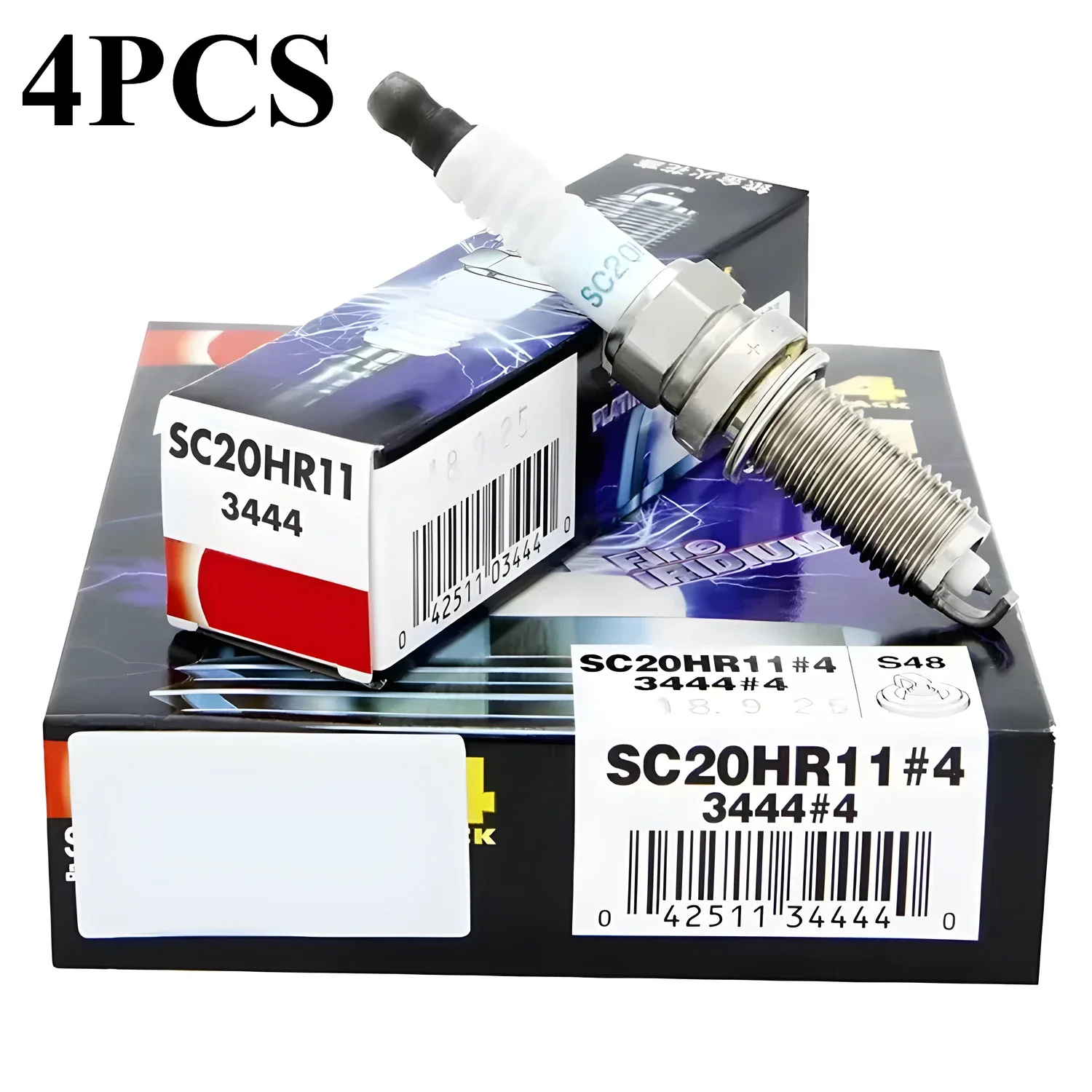

4pcs SC20HR11 3444 Iridium Spark Plug fit for Toyota COROLLA YARIS AURIS AVENSIS PRIUS RAV 4 CH-R VERSO Lexus CT NX 90919-01253