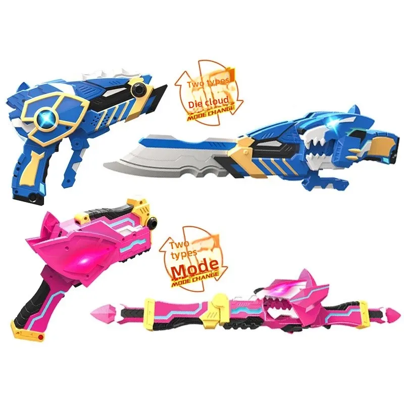 Mini agente especial equipe brinquedos para meninos transformando armas mecha forte espada arma de luz espada max crianças playset colecionável