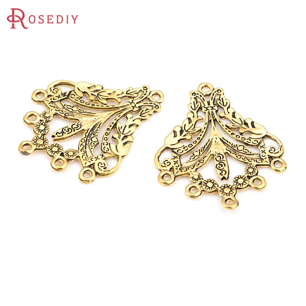 10PCS Antique Bronze Zinc Alloy Earrings Charms High Quality Diy Jewelry Making Supplies Necklace Earrings Accessories for Women