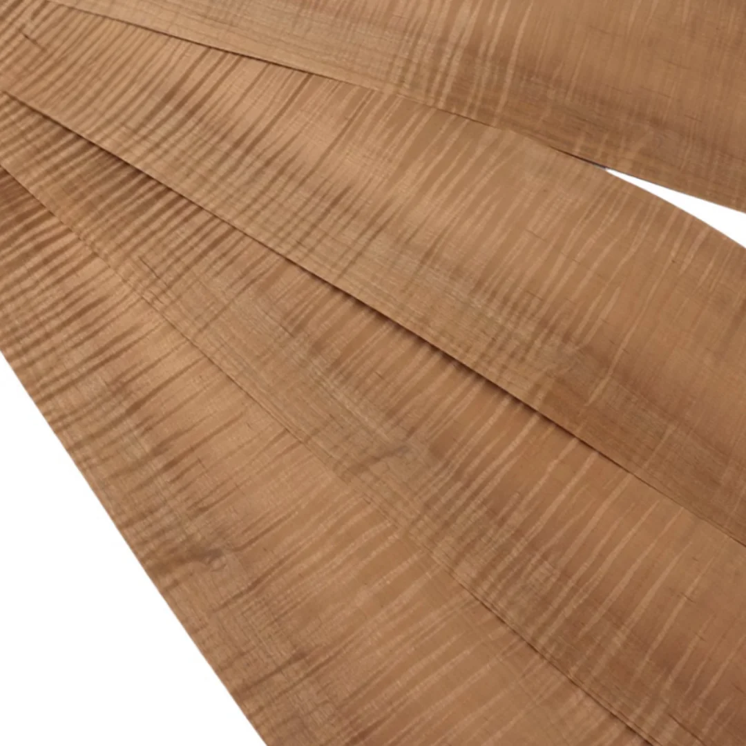 Length:2.5meters Width:150mm Thick:0.25mm Smoked Maple Shadow Grain Wood Veneer  Ideal for DIY Furniture Guitar Decoration