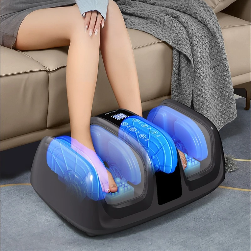 Airbag Air Compression Massage Shiatsu Foot Massagers Leg Calf Massager Machine with Heat Deep Kneading Electric Leg Massager