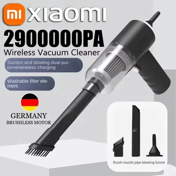 Xiaomi 2900000 PA 120w 2w1 bezprzewodowy odkurzacz o dużej mocy podwójnego zastosowania do przenośnego dużego ssania domowego odkurzacza samochodowego nowość