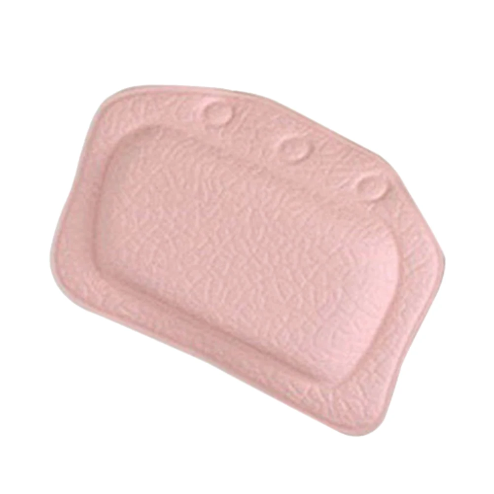 

Bathtub Pillow Bathtubs Head Bathroom Pink Wiht Suction Cups Spa Headrest for Soft
