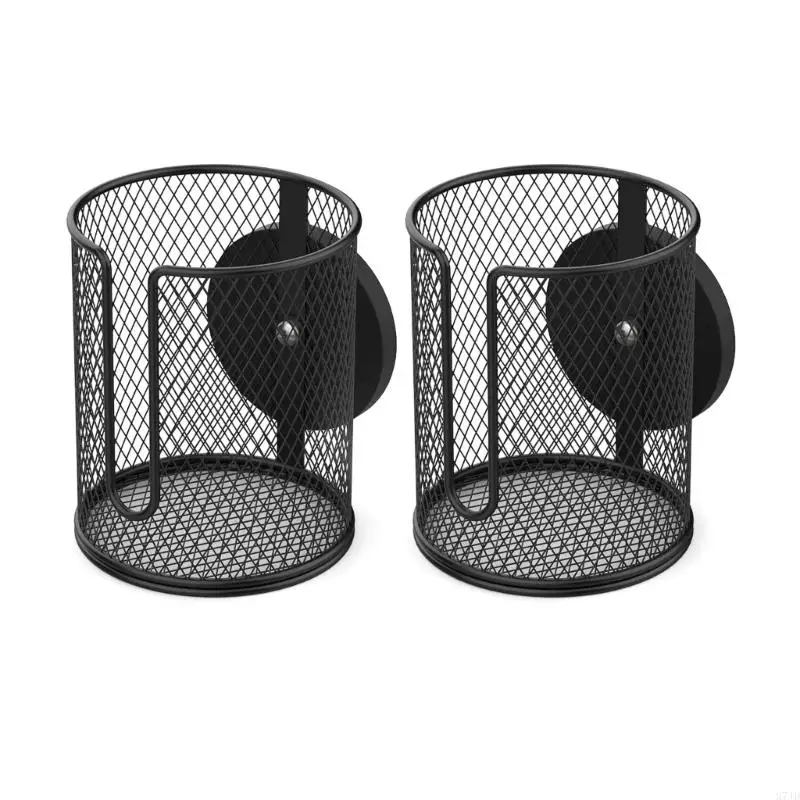 Car Cup Holder Set of 2 with Enclosed Metal Design, Vehicle Drink Holder for Water Bottles and Coffee Cups, Front Access 37JD
