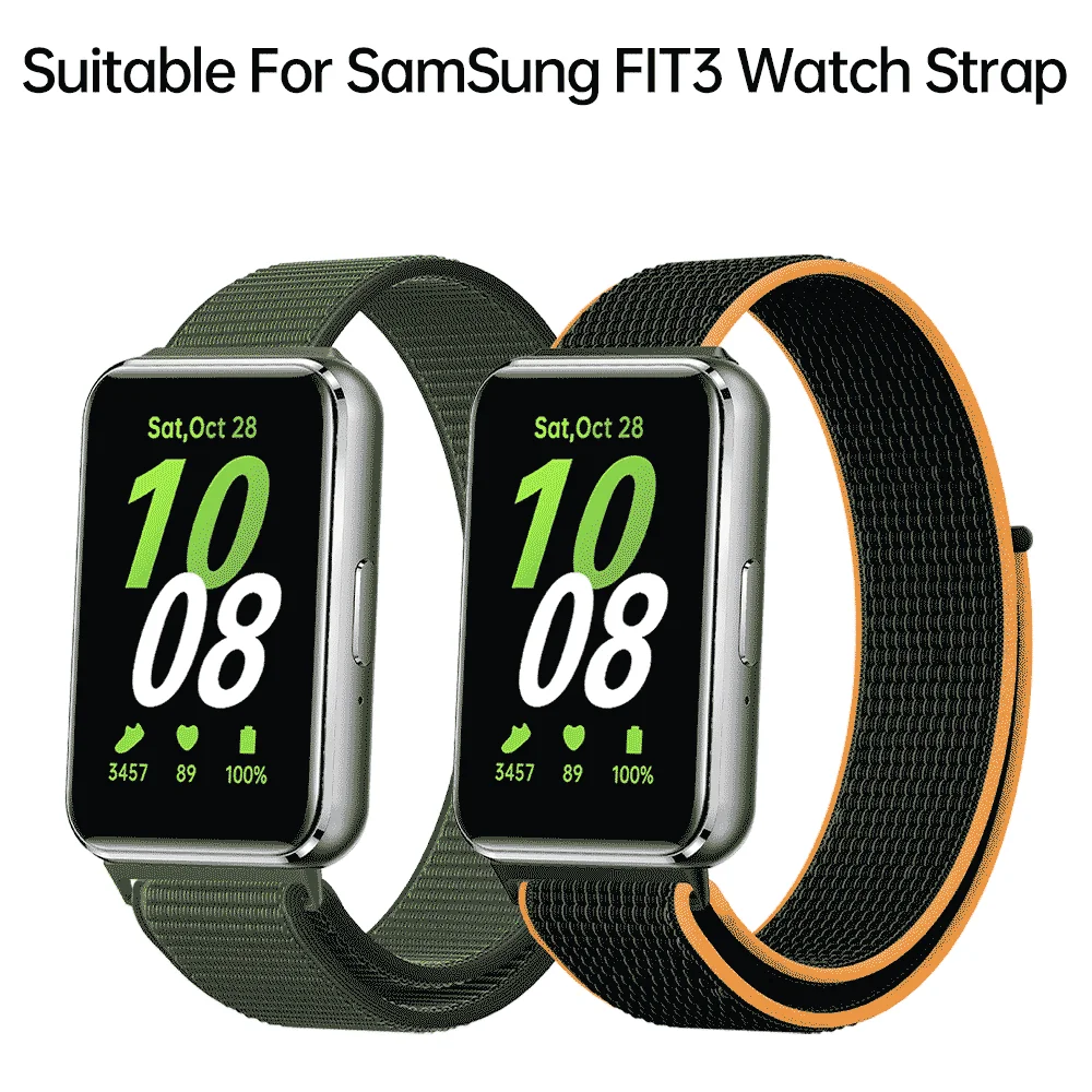 Ремешок нейлоновый для Samsung Galaxy Fit 3, сменный Браслет для смарт-часов Samsung Galaxy Fit 3