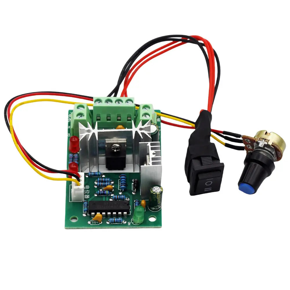 CCM2 DC Motor Speed Regulator 10V12V24V30V Forward and Reverse Switch PWM DC Controller 120W