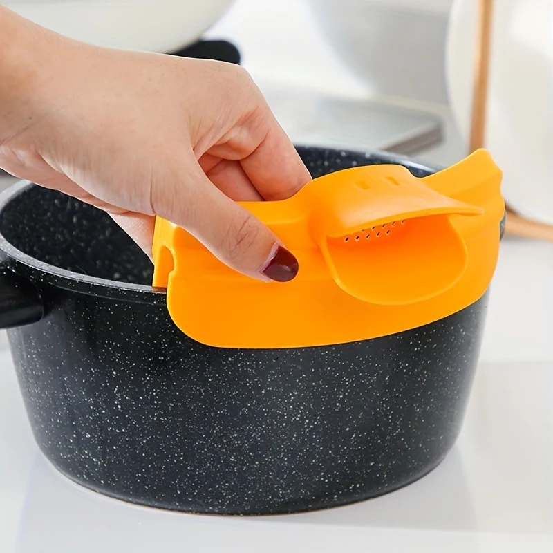 Anti-spill Kitchenware Pot Round Mouth Edge Guide Duckbill Liquid Guide Spout Soup Pourer