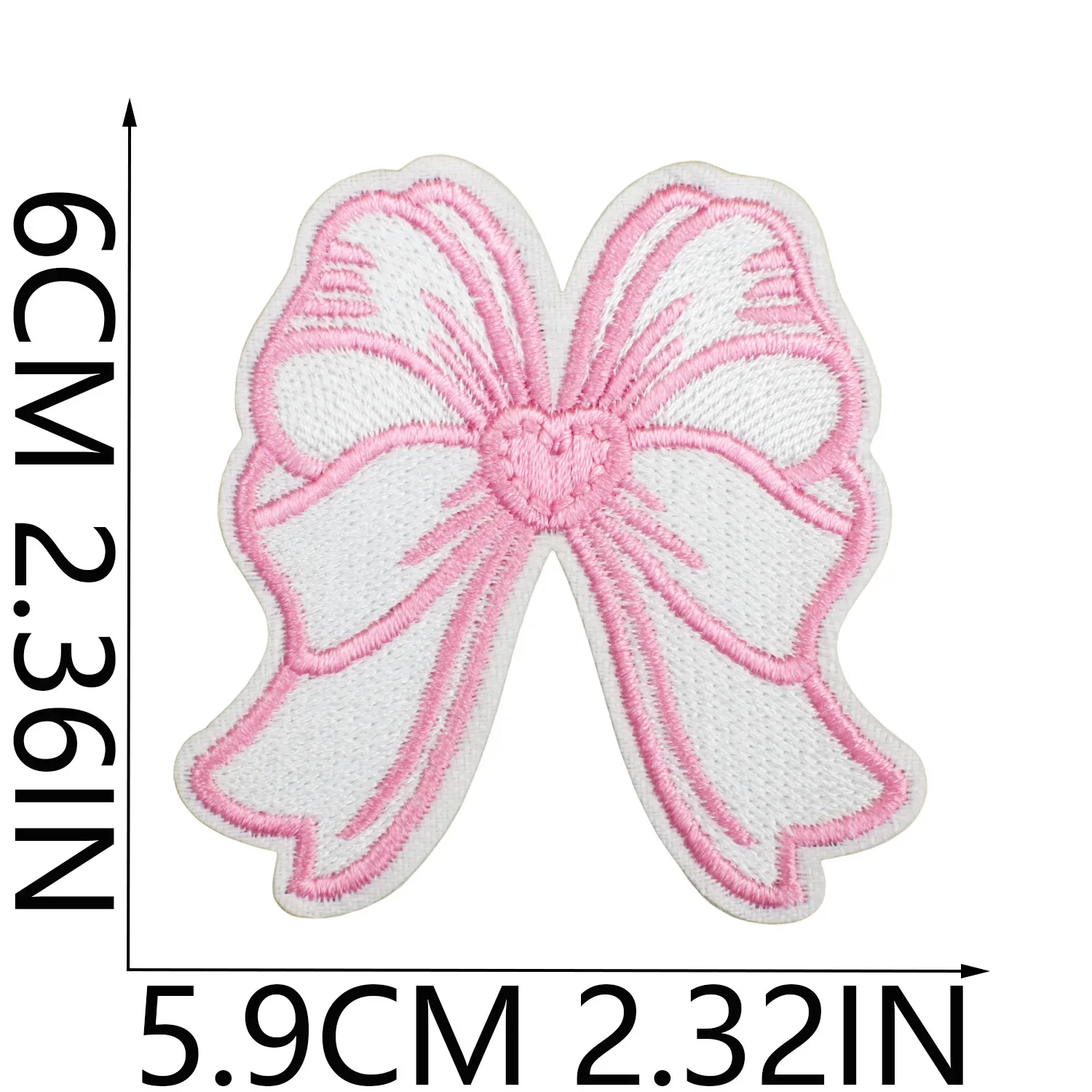 

Trendy Pink Bow New Patch Pack and Clothing Decoration Bow Embroidery Label Embroidery Patch Handmade Decoration