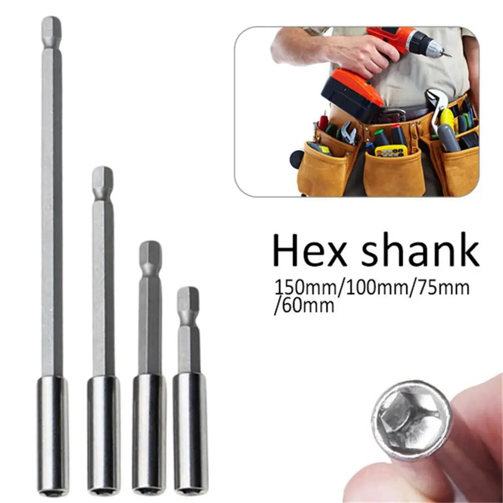 1/4 "Quick Release Extension ไขควง เครื่องมือ Hex Shank Rod Socket Extender เจาะ ผู้ถือ Bit