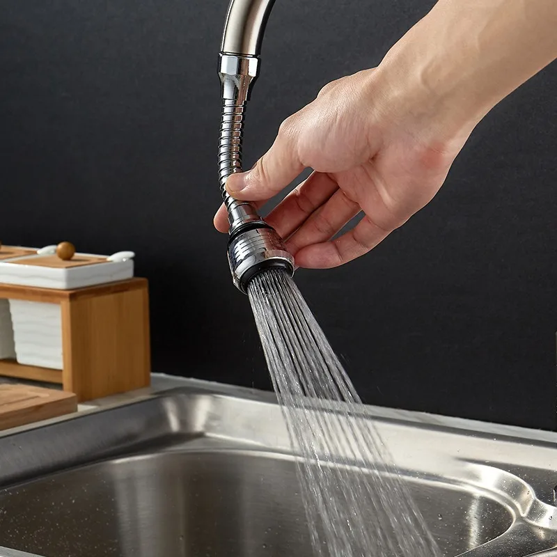 360° Adjustment Kitchen Faucet Extender Dual Mode Water Saving Pressurize Faucet Extender Filter Sprayer Bathroom Kitchen Gadget