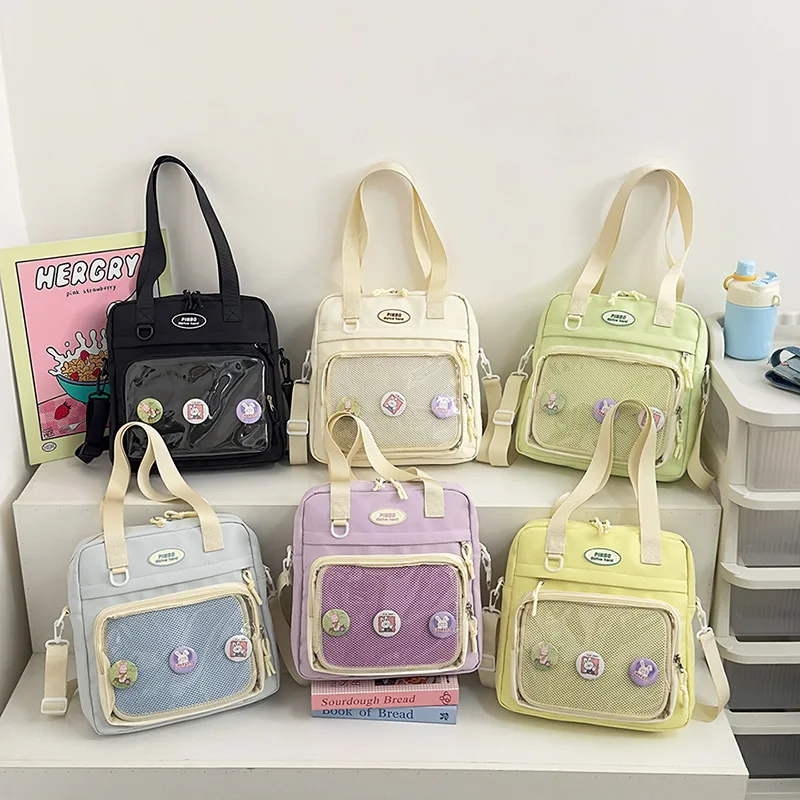 Japanese Style Itabag Shoulder Bag for Women Large Capacity Multi-Color Crossbody Bags Women Suitable for School Ita Bag