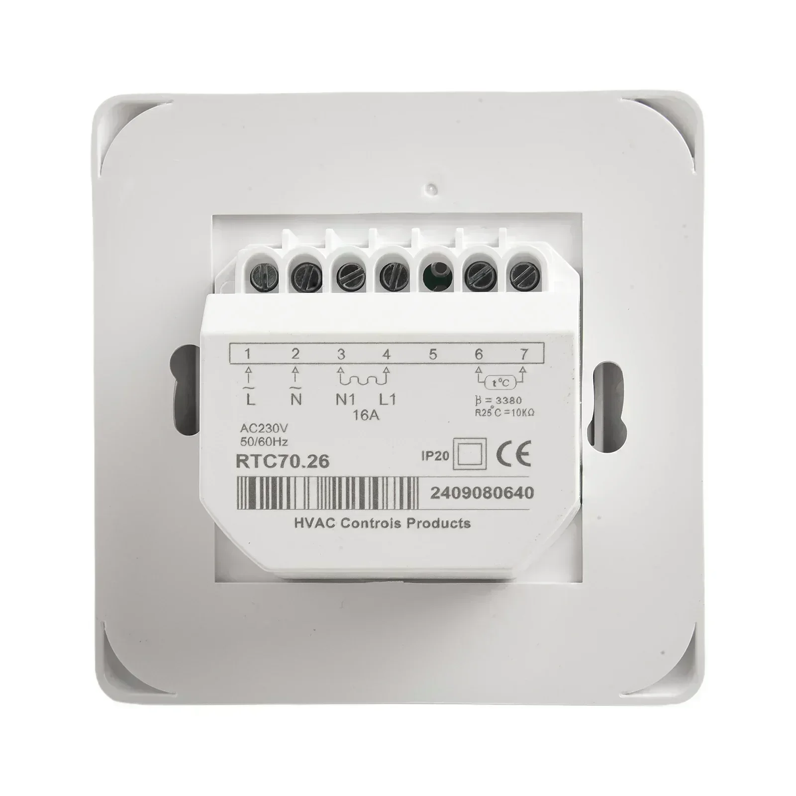 Mechanical Floor Heating Thermostat 220V 16A with External Temperature Sensor and Power Consumption 2W for Energy Saving