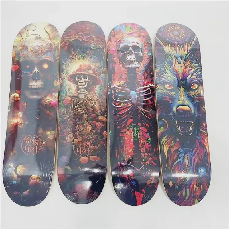 Ordinary Blank Skateboard, Wholesale Cheap Custom Logo Painting 7-layer Maple Skateboard Deck