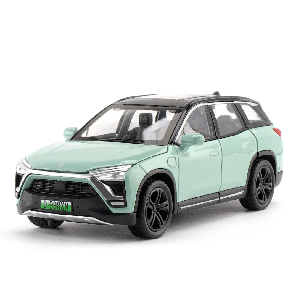 1:32 NIO ES8 Alloy Vehicles Model Diecasts Metal New Energy Car Model Simulation Sound and Light Toy Gifts