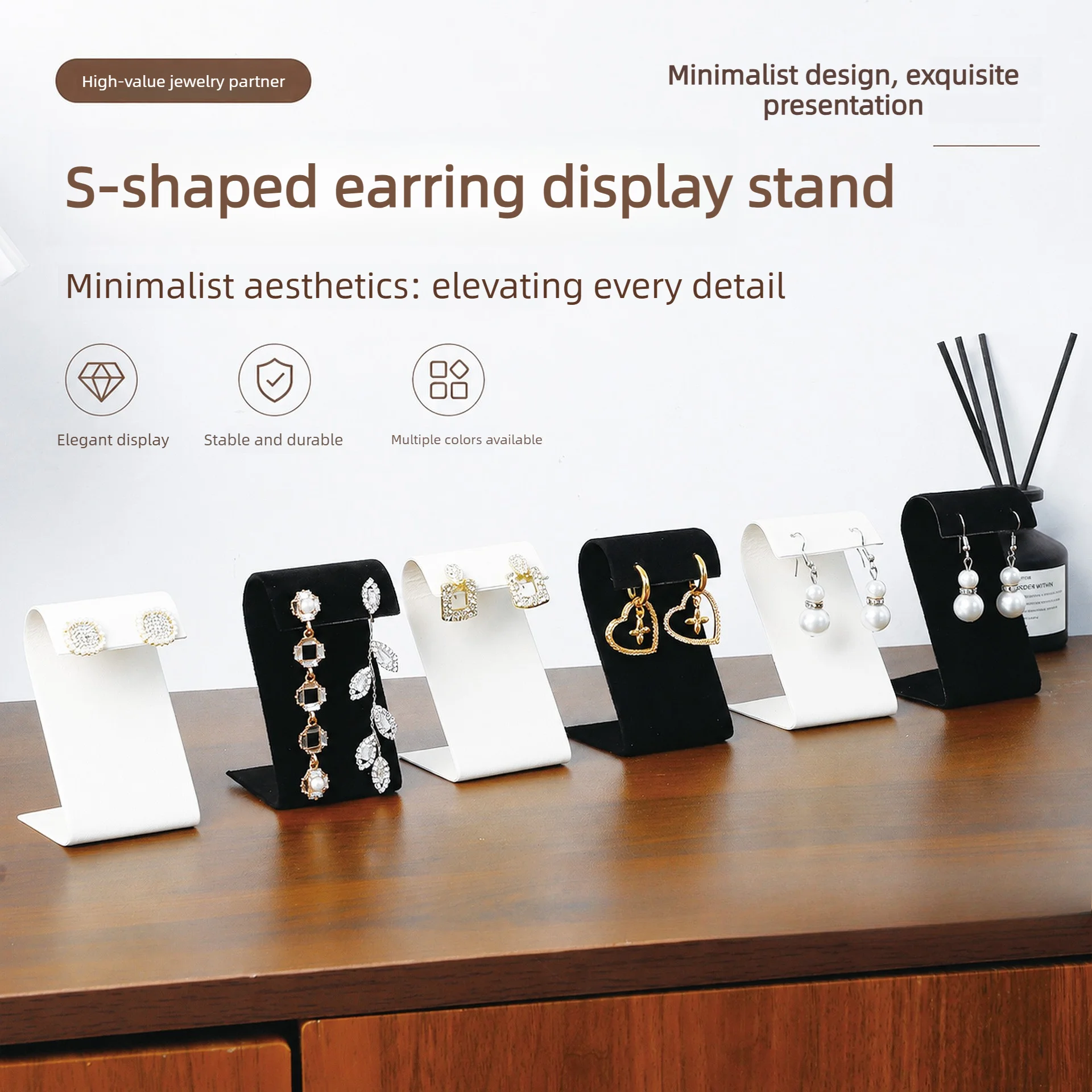 Jewelry Display Props Bracelet Necklace Ring Earring Ornament Display Stand For Retail Counter Showcase Desktop Organizer