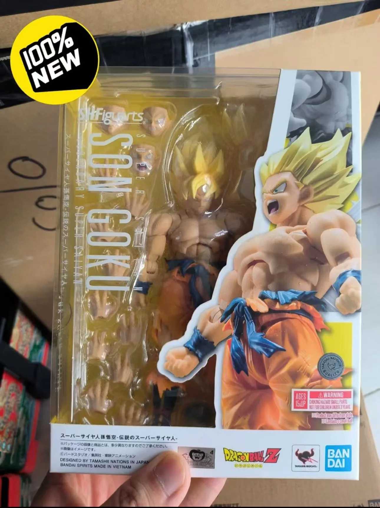 

Bandai Shf Dragon Ball Первая версия легендарного Super Saiyan 3.0 Sun Wukong может быть делать вручную