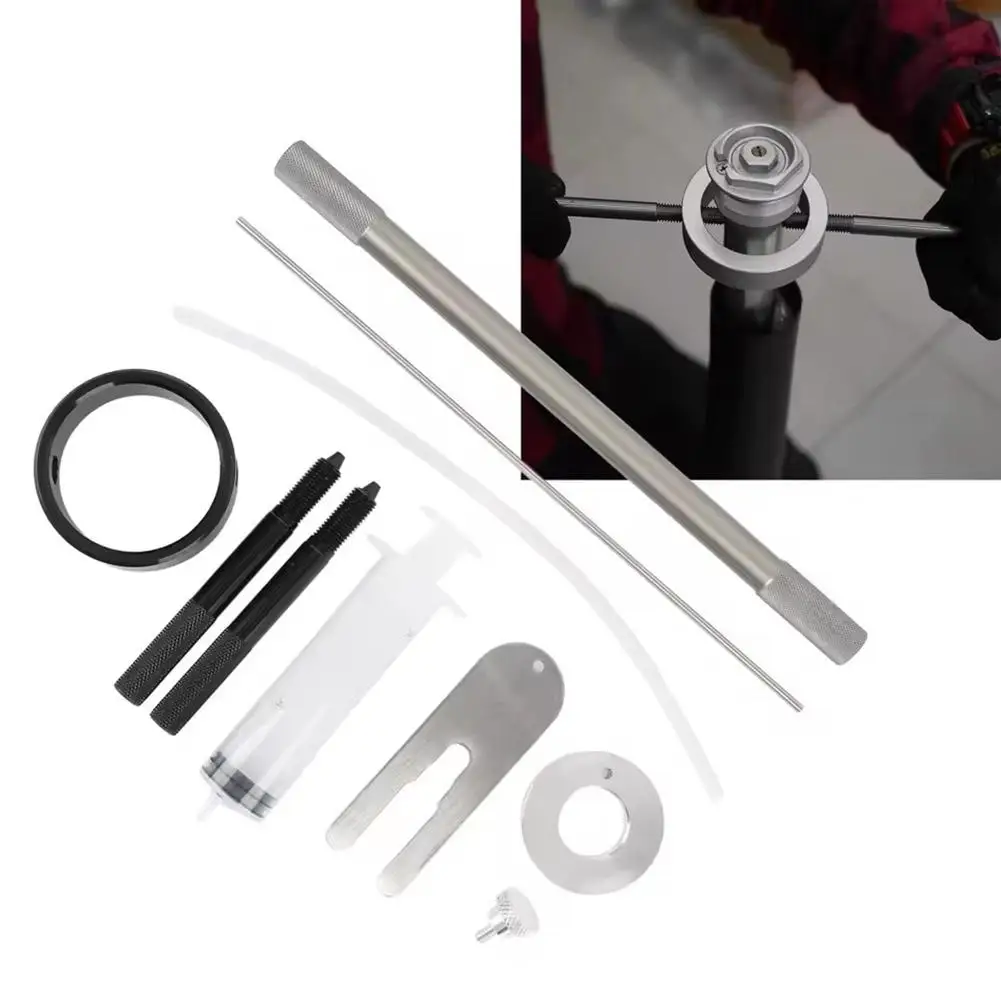 Universal Motorcycle Fork Service Tool Kit High Precision Oil and Tool Fork New Tools Level Fork Repairing Compressor Sprin W0Z6