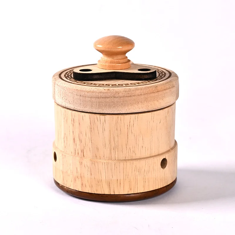 Facial Beauty Moxibustion Jar Peach Blossom Moxa Oak Xuanhuang Bian Stone Iron Anti‑Sagging Therapy Tool for Nasolabial Folds Te