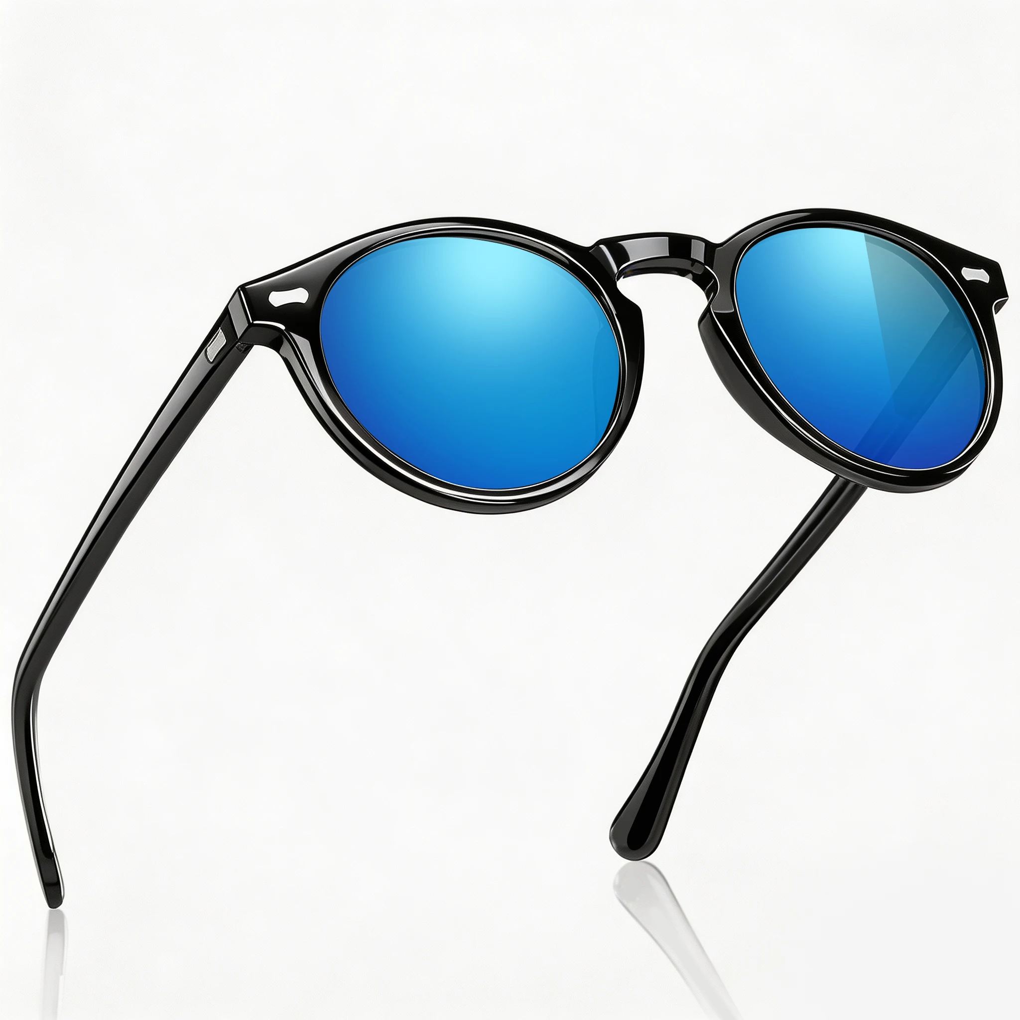 GFUIARA Retro polarisierte Sonnenbrille für Männer und Frauen, klassischer Nietenrahmen, modische Sonnenbrille zum Fahren, UV400 – Detail 11