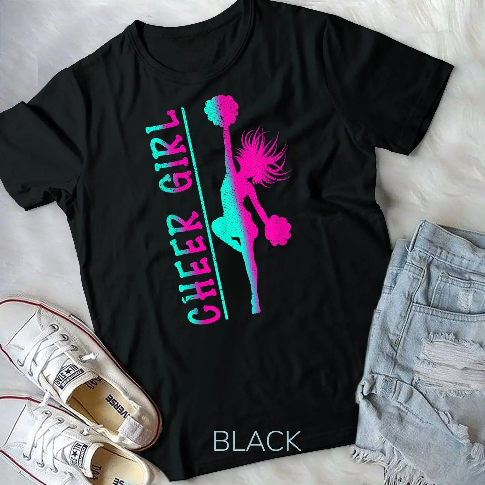 

Cheering Cheerleading Women Cheer Girls Cheerleader T-Shirt Unisex T-shirt