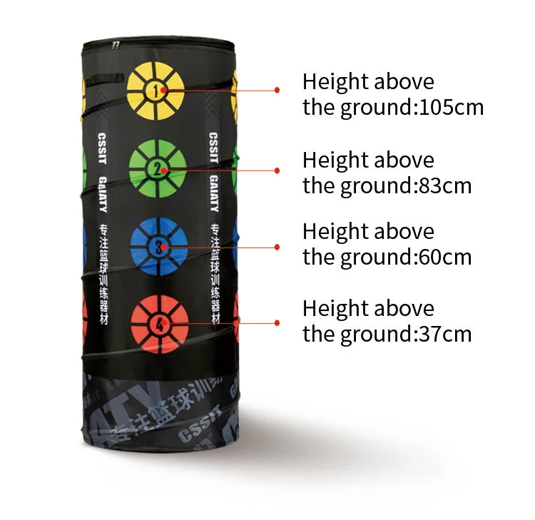 Defender Basketball Defender Sport Trainingsapparatuur Opvouwbare basketbaluitrusting met obstakelton