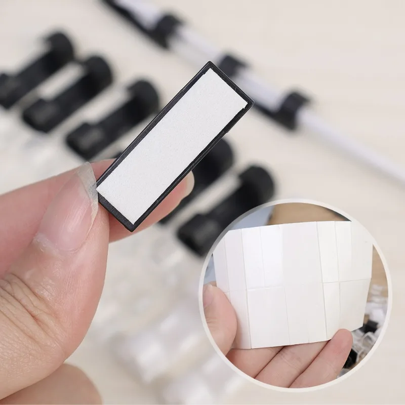 20/40PCS USB Cable Organizer Clips Wire Winder Holder Earphone Mouse Charging Data Line Management Adhesive Hooks Desktop Clamp