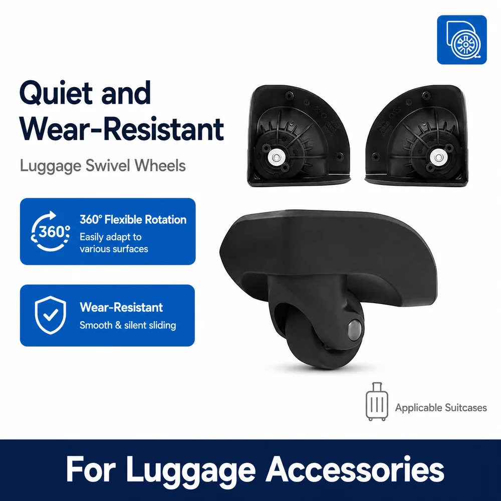 Universal Luggage Wheels For American Tourister ZD-250 D100 360° Swivel Caster Smooth Rolling Noise Reduction Replacement Roller