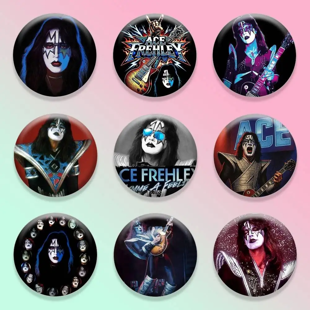 Broches e Pins COOL A-Ace F-Frehley-es de 25mm, 32mm, 44mm, 58mm, 75mm para Acessórios