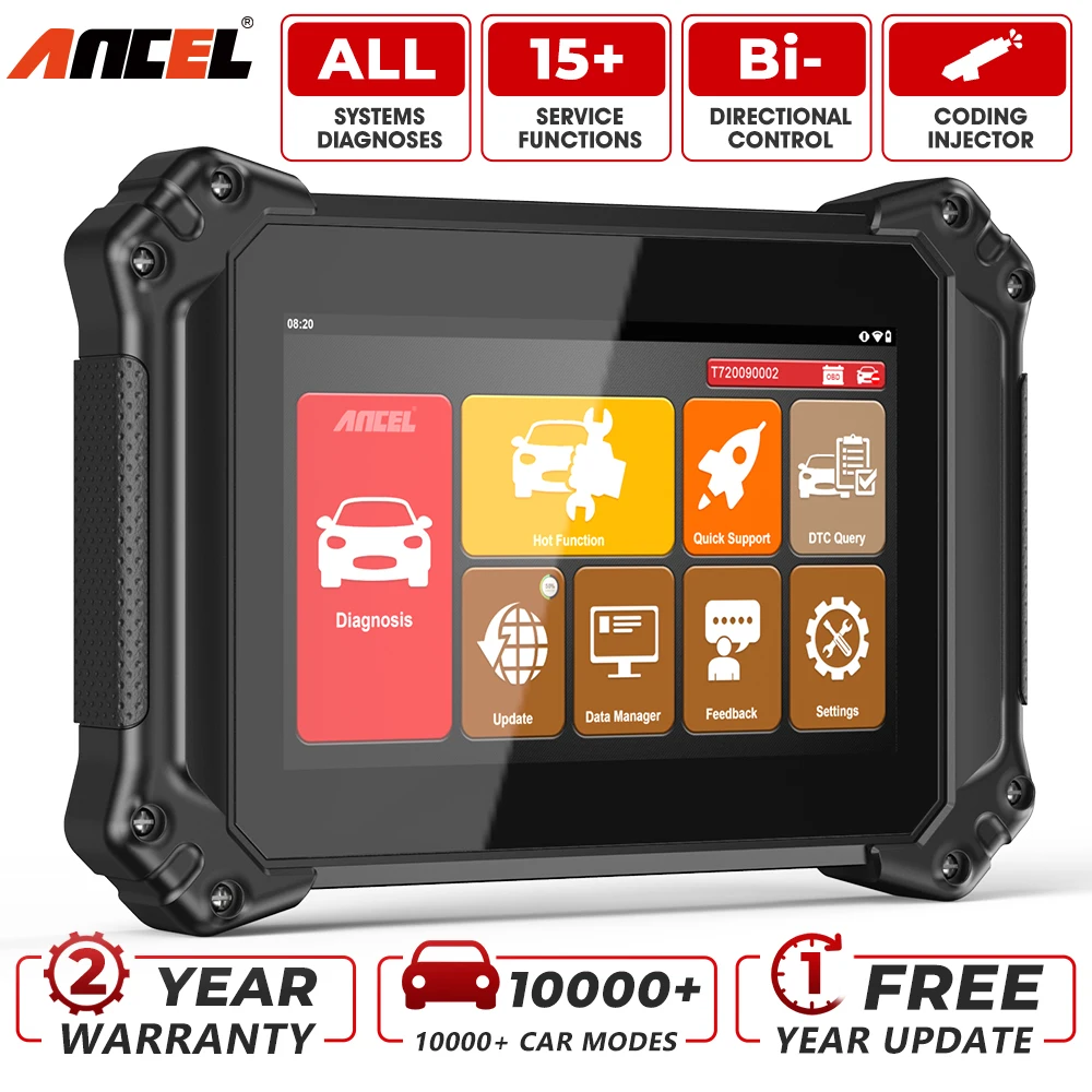 Диагностический сканер Ancel V6 OBD2, профессиональный инструмент для полной диагностики автомобиля, DPF ABS Oil IMMO Reset OBD 2