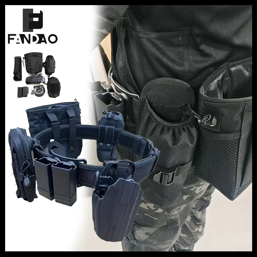 

Tactical Quick Draw Suit MOLLE Multi-Function Six-In-One Belt Suit with Holster Magazine Holster for G17 18 19 22 34 1911 2011