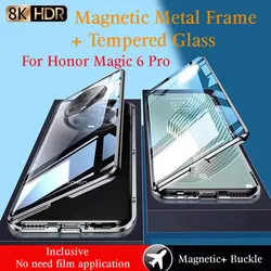 Magnetic Glass Case For Huawei Honor Magic 6 Pro 360° Full Protection Protection Back Cover for Honor Magic 6 5 Pro Phone Coques