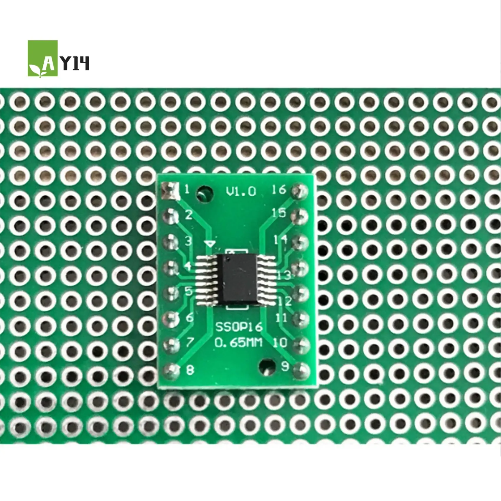 

AY14 -100Pcs/Lot TSSOP16 SSOP16 SOP16 To DIP16 Transfer Board DIP Pin Board Pitch Adapter PCB