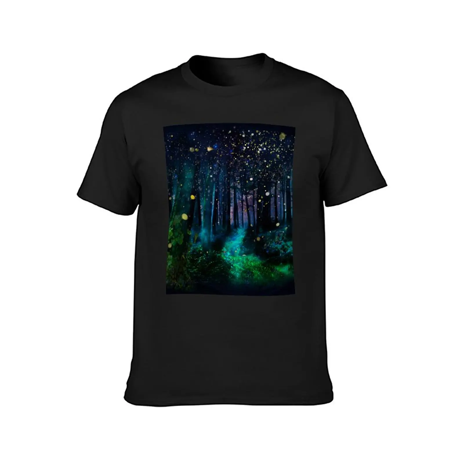 Firefly Forest T-Shirt anime plus size tops oversized summer tops mens graphic t-shirts pack