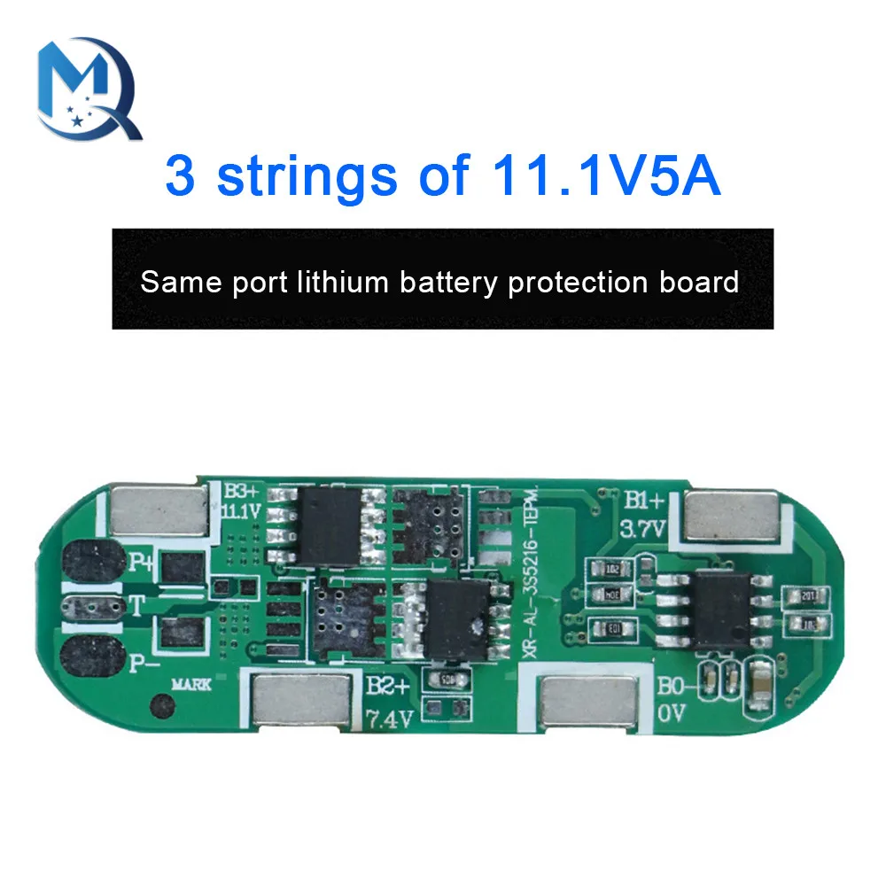 BMS 3S 5A 11.1V 12.6V 18650 Li-ion Lithium Battery Charging Board Overcurrent Short Circuit Protection For Power Bank/Electric