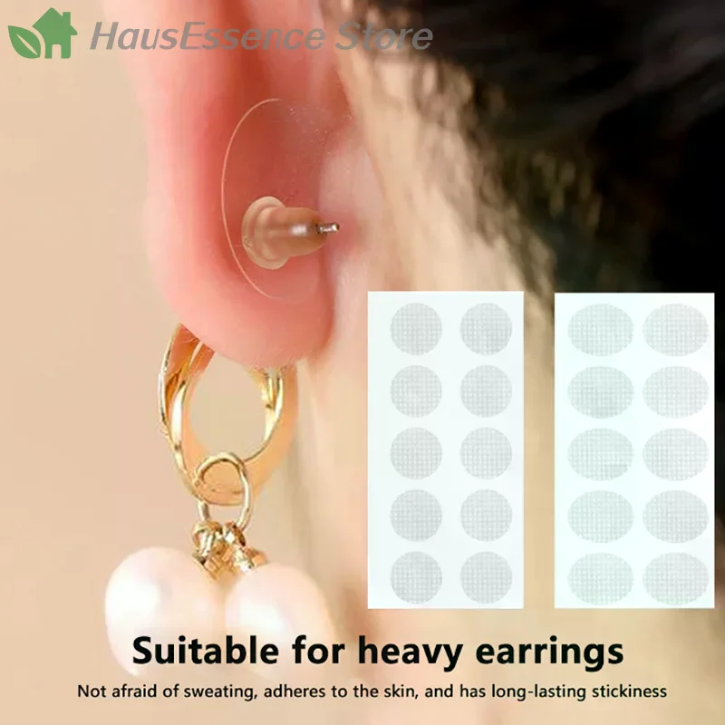 ※100Pcs Clear Invisible Earlobes Protective Stickers Designed For  Stretched Ear Lobes And Relieve Strain From Heavy