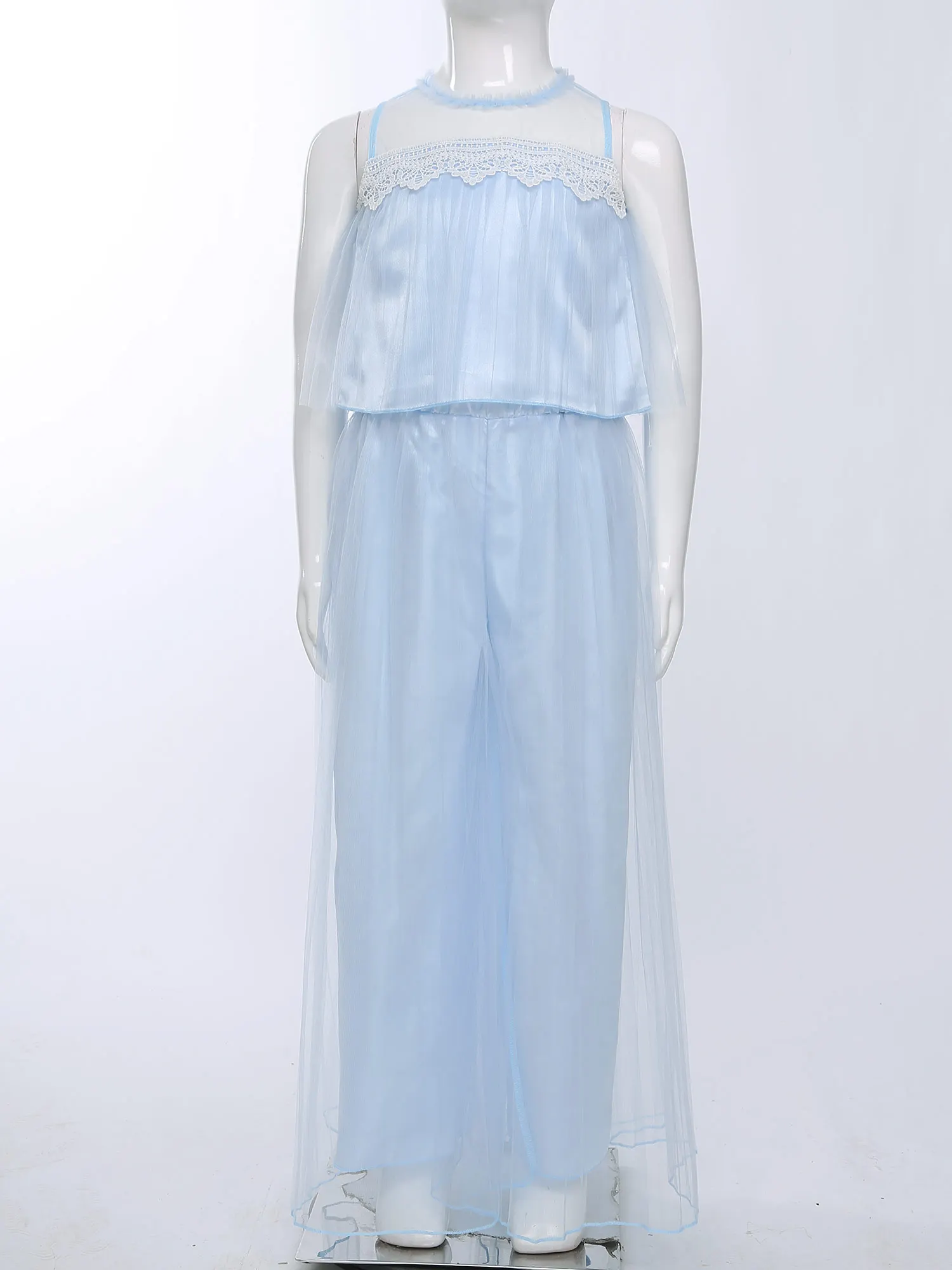 Elegant Girls Lyrical Dance Costume Stage Performance Prom Gown Children Princess Costumes Ceremony Carnival Festival Dress