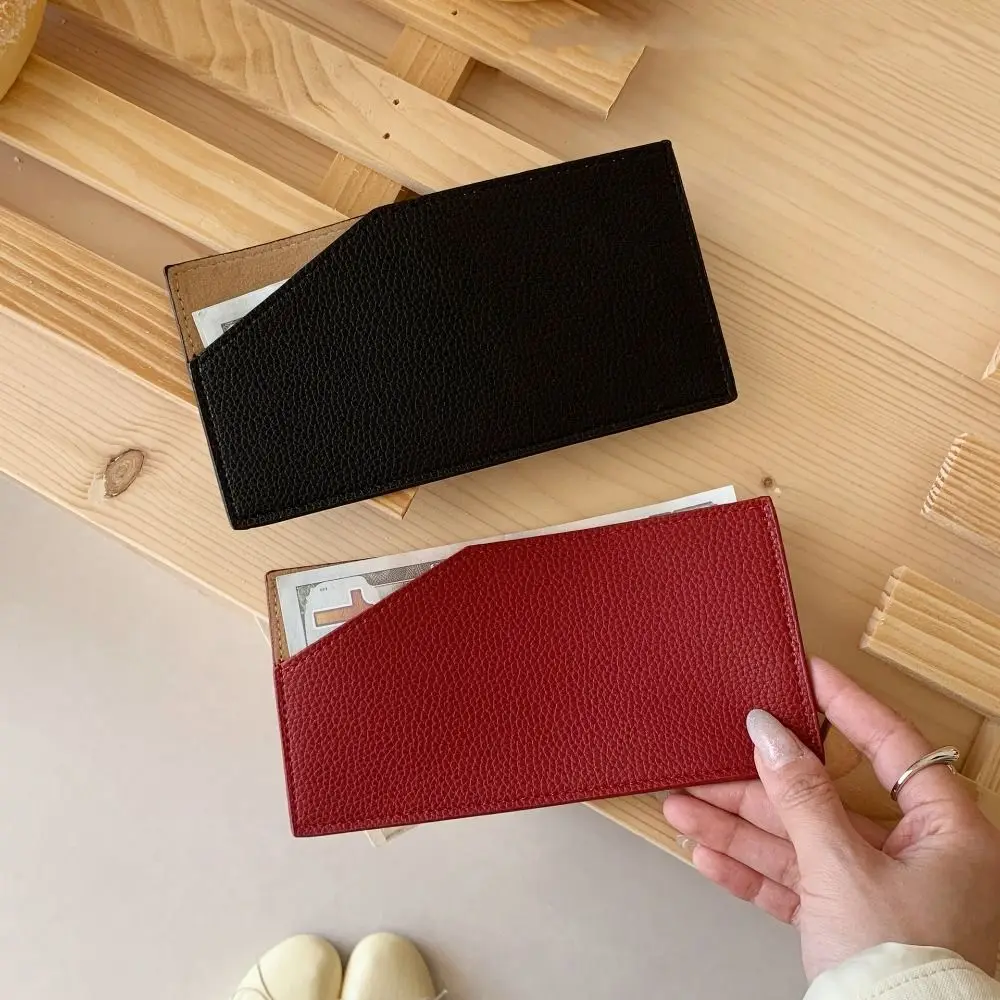 Coin Pouch Portable Ultrathin Long Wallet PU Ultra-thin Women Wallet Lightweight Korean Style Small Card Holder Student