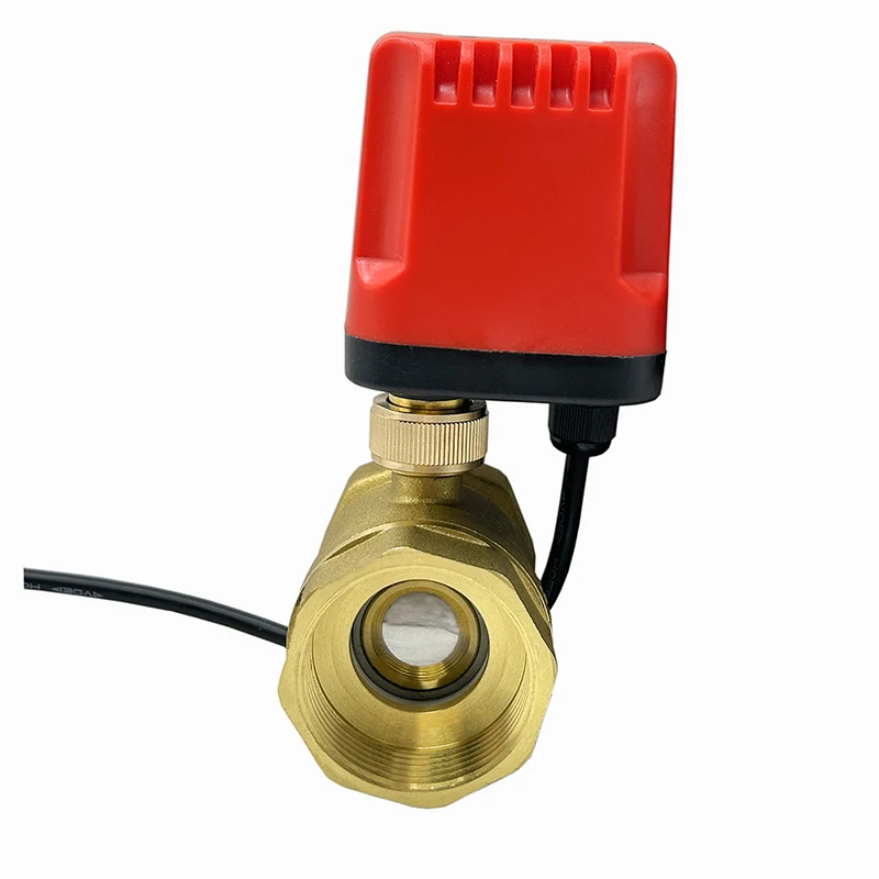 DN15-DN50 Motorized Ball Valve 2-Wire/3-Wire Waterproof IP65 2-Way/3-Way Electric Water Valves Female Thread 12V 24V 220V