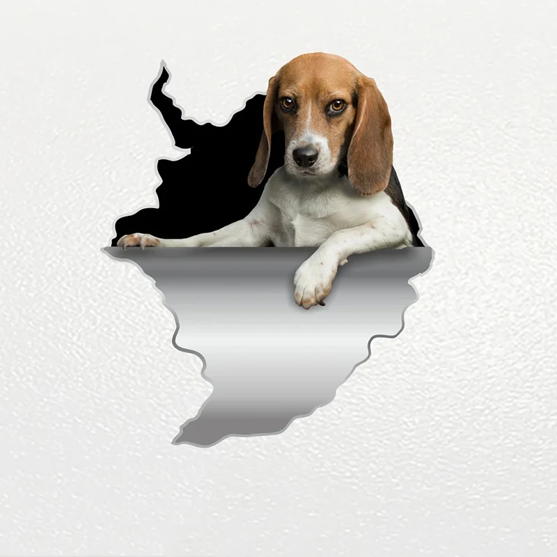 

V1010# Car Sticker Beagle Dog V2 Pet Animal Waterproof Vinyl Decal Car Accessories Decor Pegatinas Para Coche