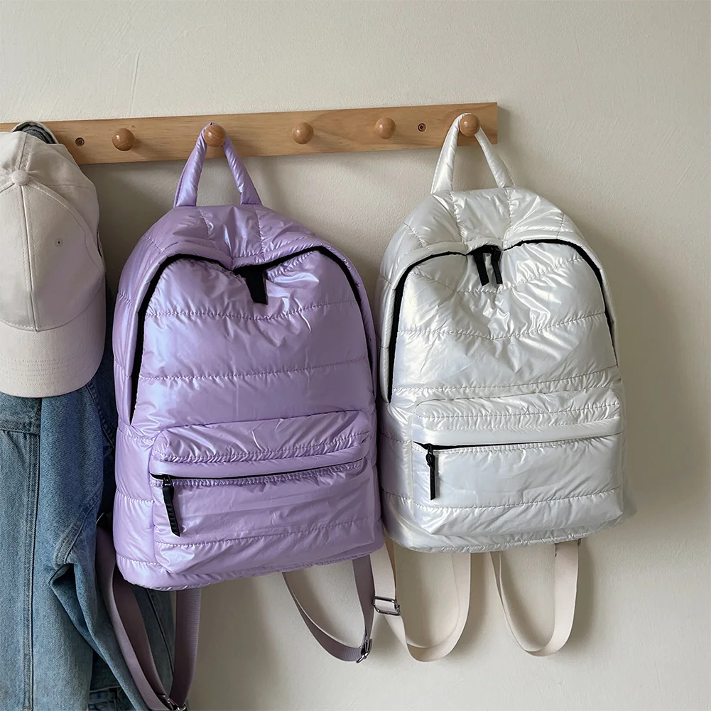 Puffer Bookbag Multi Pocket per donna Uomo Borsa a tracolla con tracolla regolabile per viaggi di lavoro