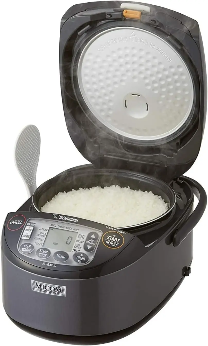 NL-GAC10BM 5.5 Cup Uncooked Umami Micom Rice Cooker and Warmer (Metallic Black)