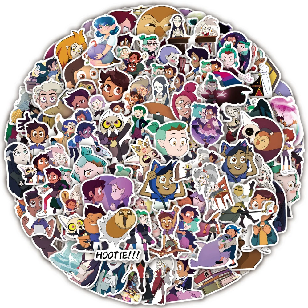 10/30/50/100PCS Disney Anime The Owl House Stickers Cartoon Decal Laptop Luggage Scrapbook Phone Car Waterproof Sticker Kid Toy